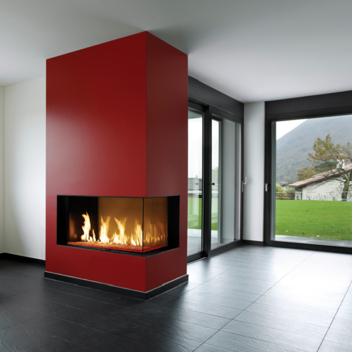 DaVinci Custom Corner Fireplace 4