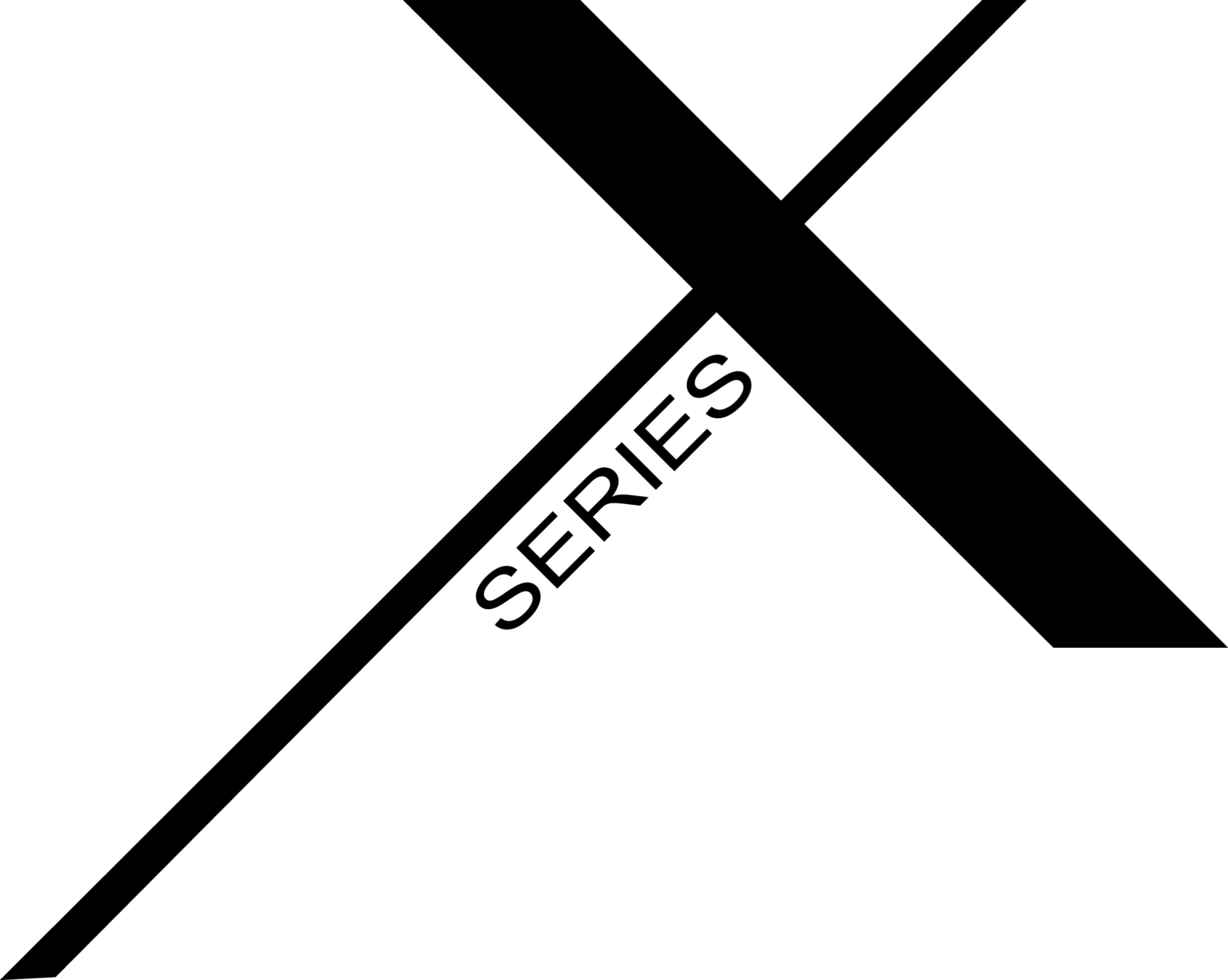 X series logo black