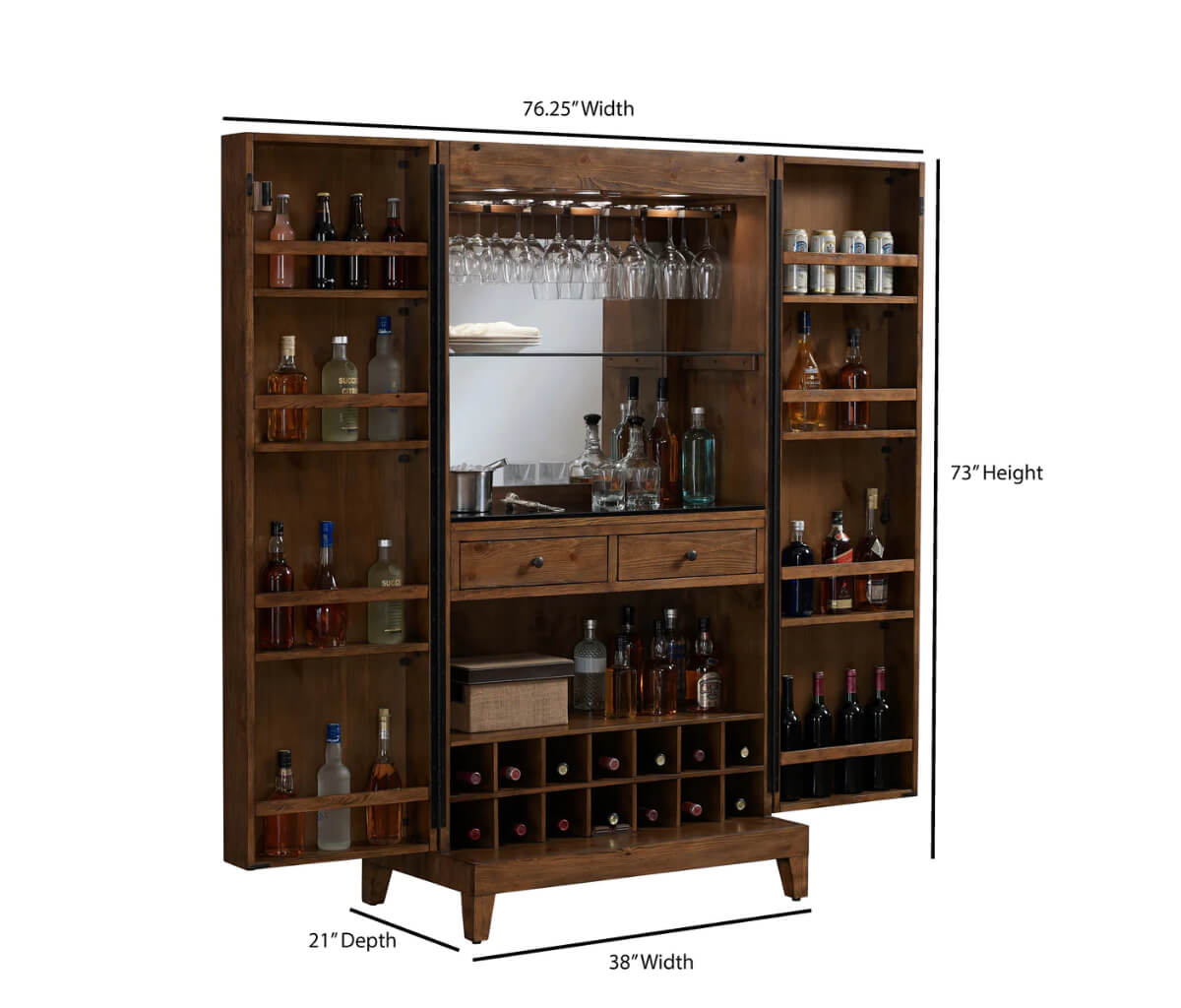 American Heritage Bristol Wine Cabinet | Fireside Hearth and Leisure of Petoskey American Heritage Bristol Wine Cabinet