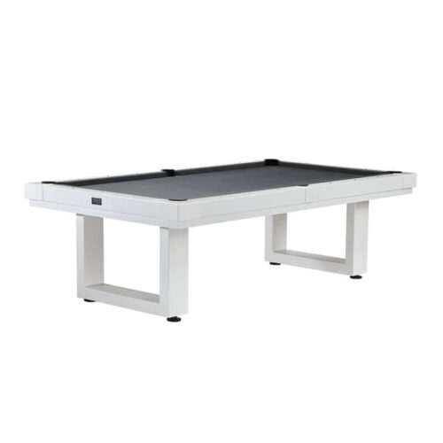 American Heritage Lanai Outdoor Full Set Pool Table Pearl White